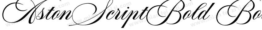 AstonScriptBold Bold字体转换